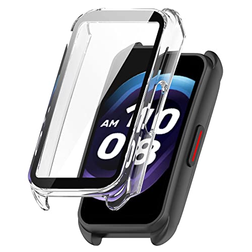 Sylphicryst Vollschutz-Hülle mit Hartglas Kompatibel mit Keep B5/B4 Fitness-Armband | Ultra-leichte PC-Schutzhülle + HD-Bildschirmschutz von Sylphicryst