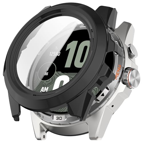 Sylphicryst Vollschutz-Hülle mit Hartglas Kompatibel mit Ticwatch Atlas Fitness-Armband | Ultra-leichte PC-Schutzhülle + HD-Bildschirmschutz von Sylphicryst