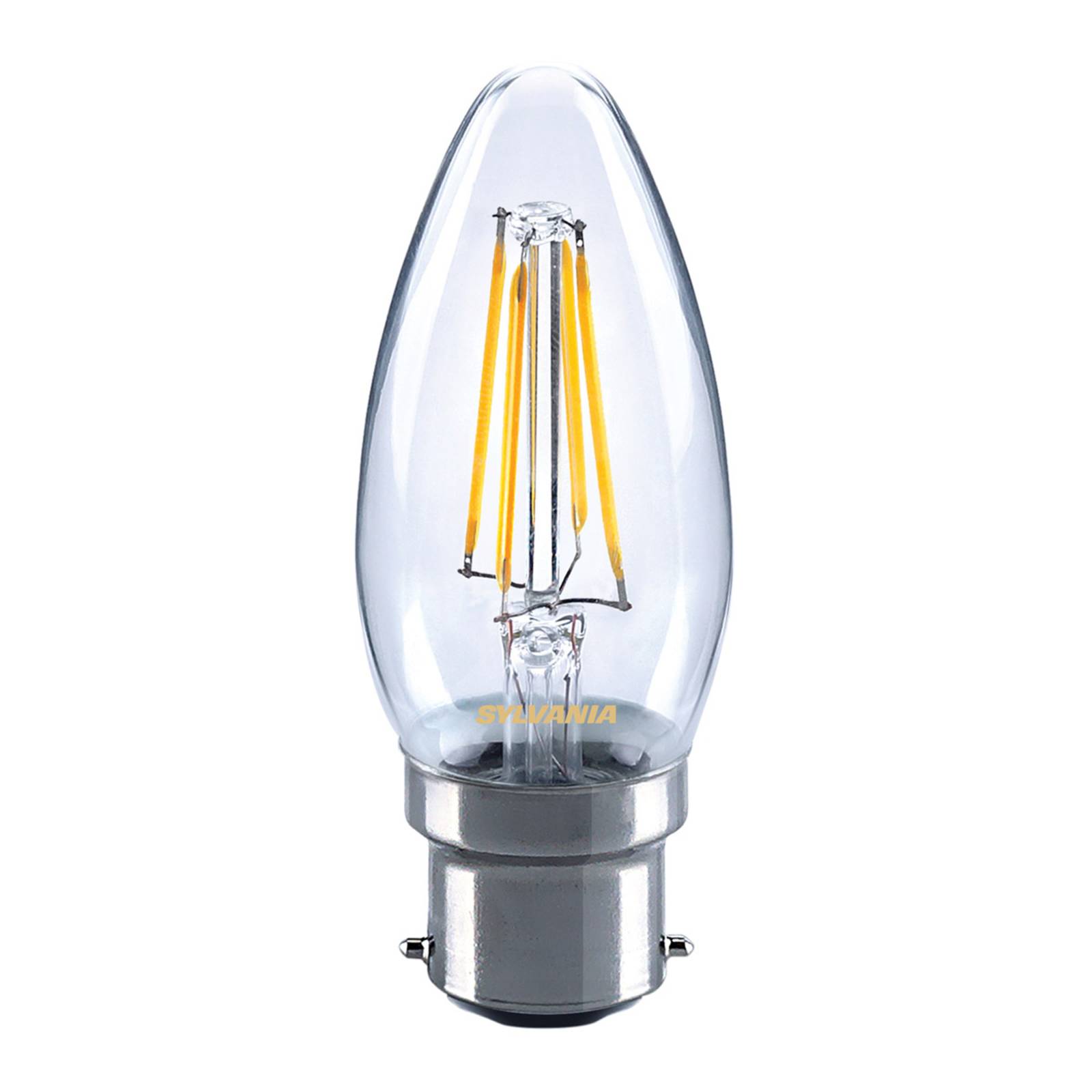 LED-Kerzenlampe B22 4,5W 827 klar LED-Kerzenlampe B22 4,5W 827 klar von Sylvania