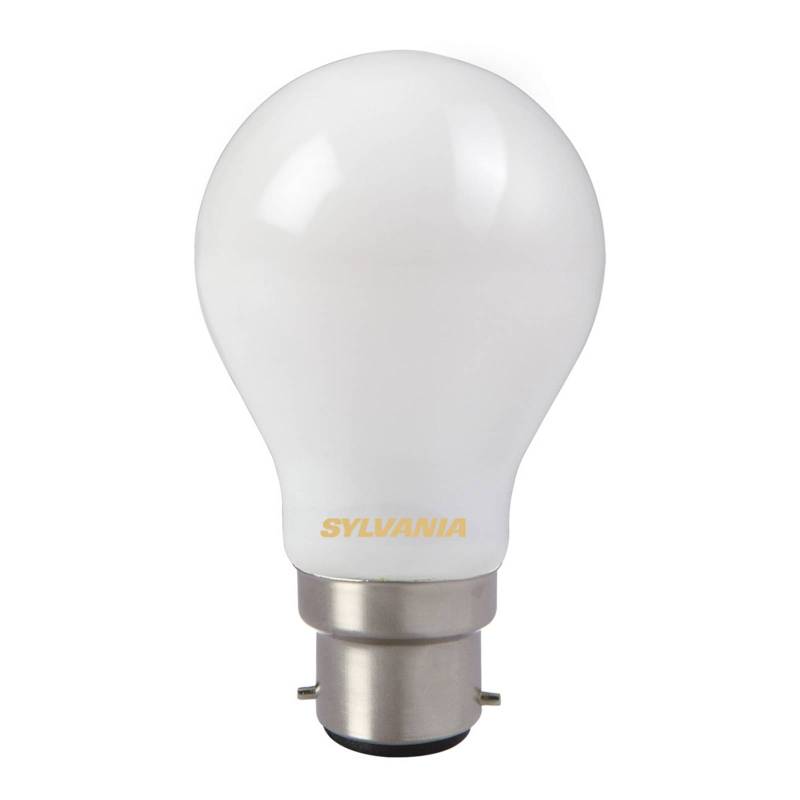 LED-Leuchtmittel, B22, 7 W, 827, satiniert, nicht dimmbar von Sylvania