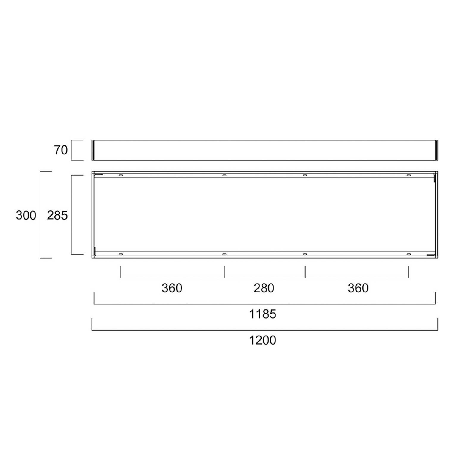 Sylvania Anbaurahmenset für LED-Panels, 120 x 30 cm Sylvania Anbaurahmenset für LED-Panels, 120 x 30 cm von Sylvania