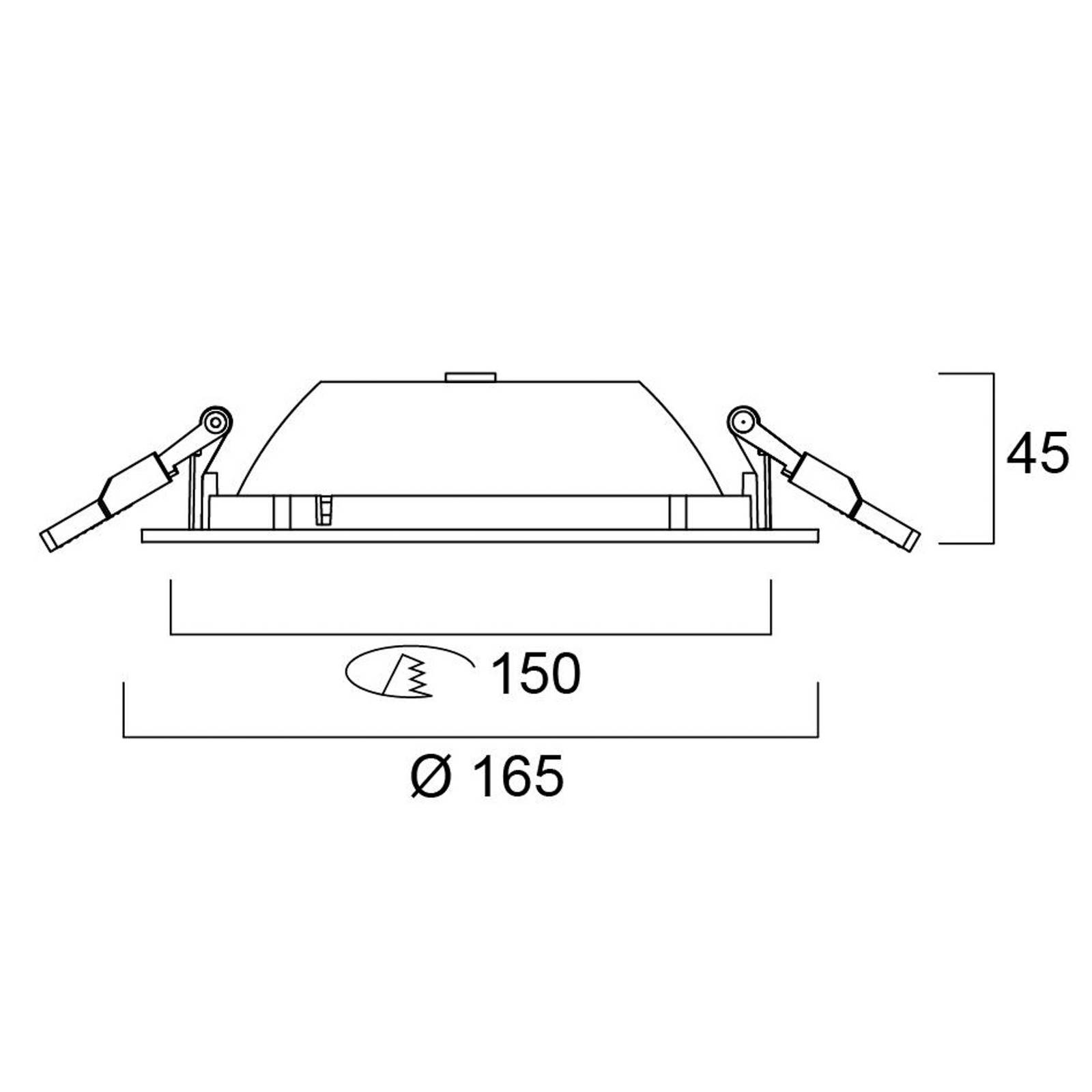 Sylvania LED-Einbauleuchte Start, IP54, 830, Ø 15 cm, DALI Sylvania LED-Einbauleuchte Start, IP54, 830, Ø 15 cm, DALI von Sylvania