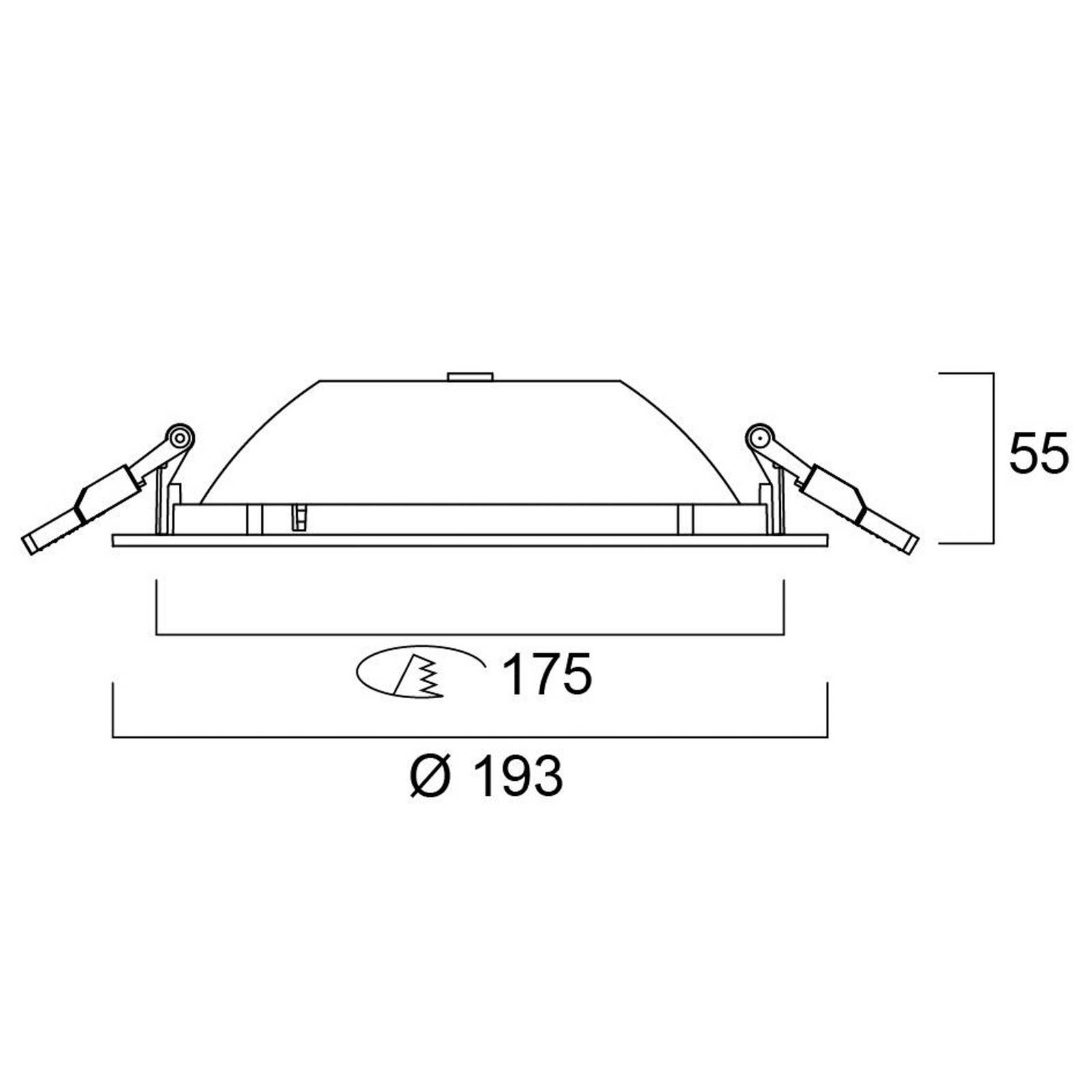 Sylvania LED-Einbauleuchte Start, IP54, 830, Ø 17,5 cm, DALI Sylvania LED-Einbauleuchte Start, IP54, 830, Ø 17,5 cm, DALI von Sylvania