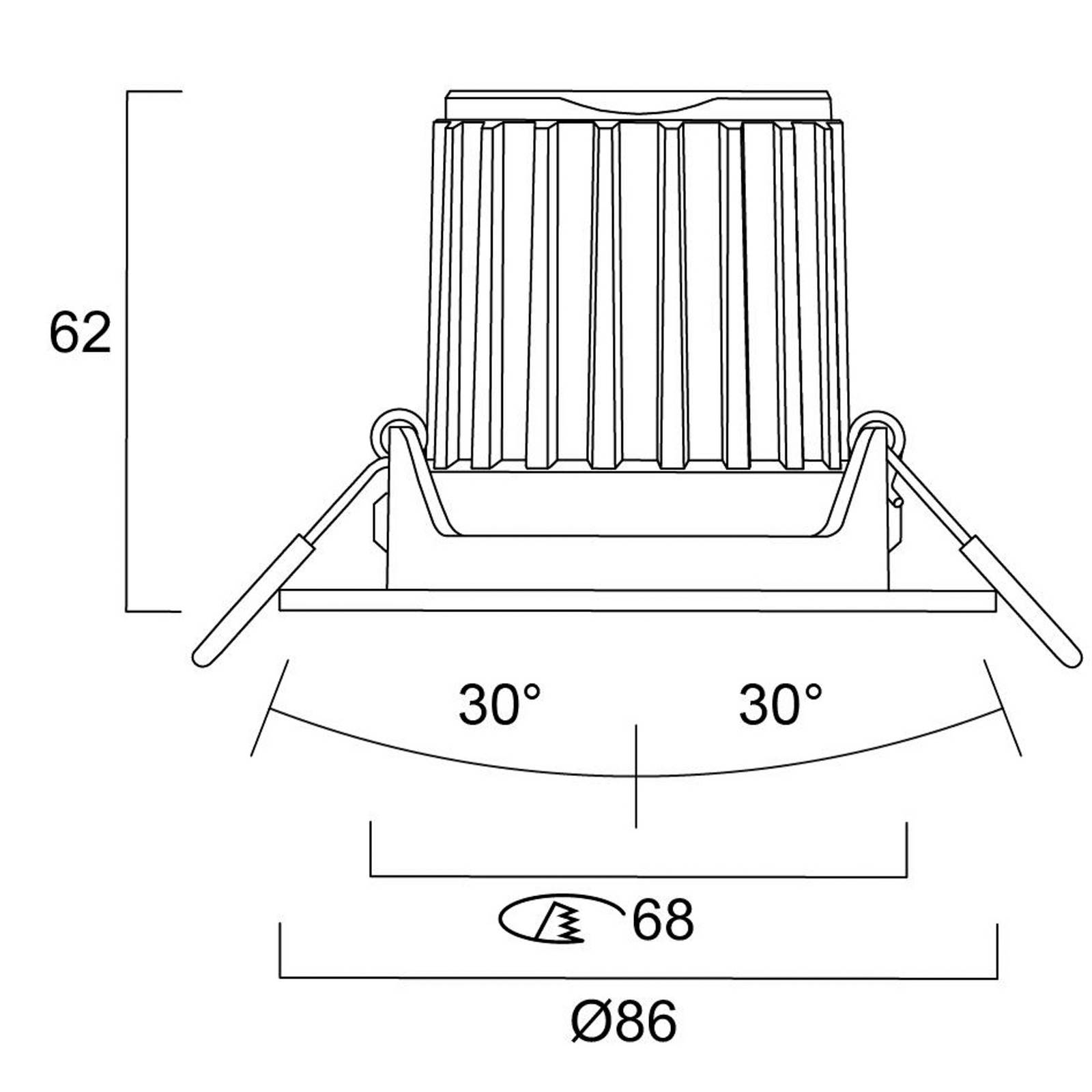 Sylvania LED-Einbauleuchte Start, schwarz, IP44, CCT dimmbar Sylvania LED-Einbauleuchte Start, schwarz, IP44, CCT dimmbar von Sylvania