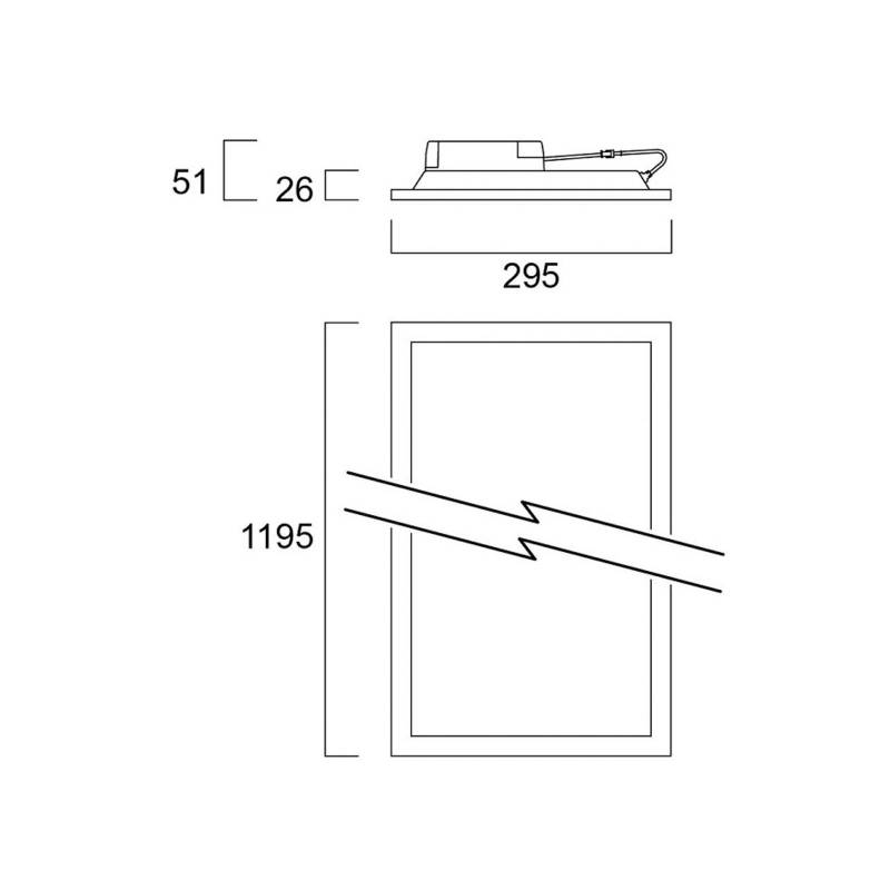 Sylvania LED-Panel Start, 120 x 30 cm, 840, 29 W von Sylvania