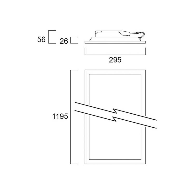 Sylvania LED-Panel Start, 120 x 30 cm, 840, DALI, 29 W von Sylvania