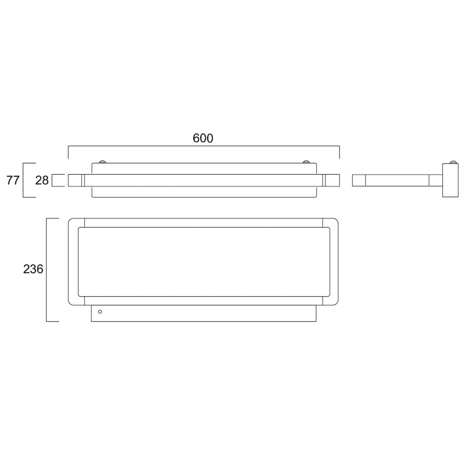 Sylvania LED-Wandleuchte Areum, 60 x 24 cm, weiß, 840, DALI Sylvania LED-Wandleuchte Areum, 60 x 24 cm, weiß, 840, DALI von Sylvania