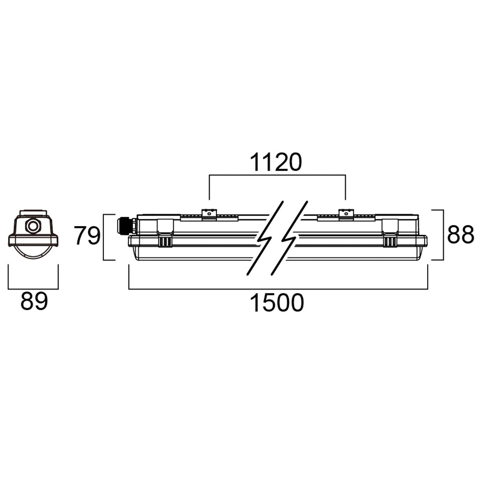 Sylvania Resisto Feuchtraum 1500 IP66 4.000K 55W von Sylvania