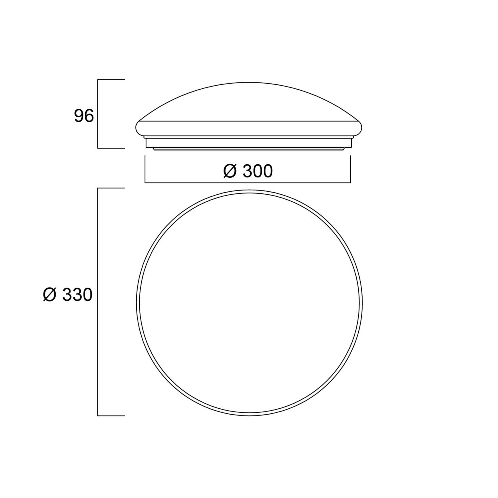 Sylvania Start Surface LED-Deckenleuchte, Ø 33 cm von Sylvania