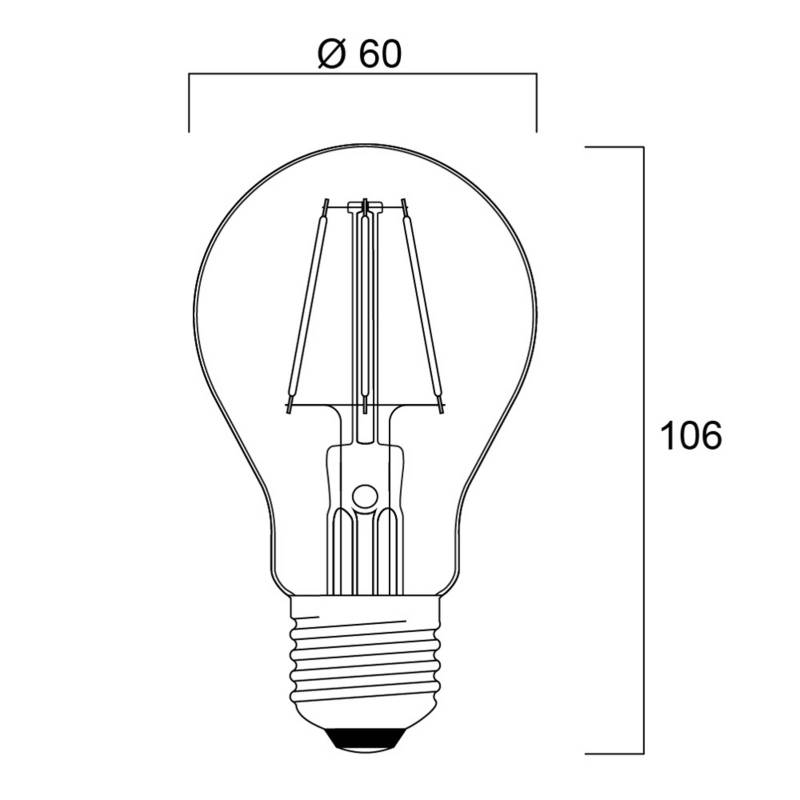 Sylvania ToLEDo Retro LED-Lampe E27 4,1W rot von Sylvania