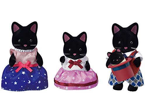 Sylvanian Families 5530 Schwarze Katzen Familie - Figuren für Puppenhaus, Multicolour von Sylvanian Families
