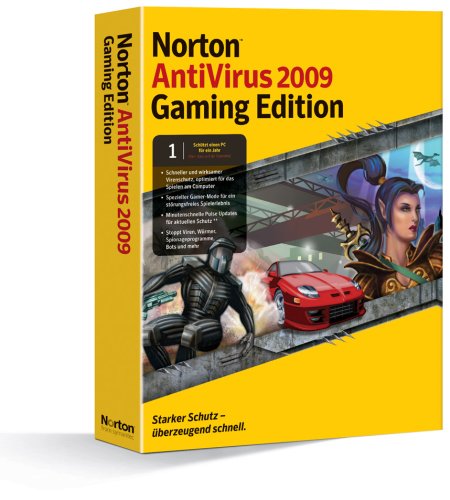 Norton AntiVirus 2009 Gaming Edition 1 PC von Symantec