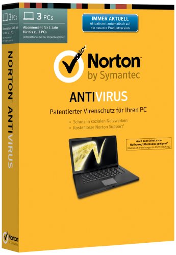 Norton Antivirus 2014 - 3 PCs (Minibox) von Symantec