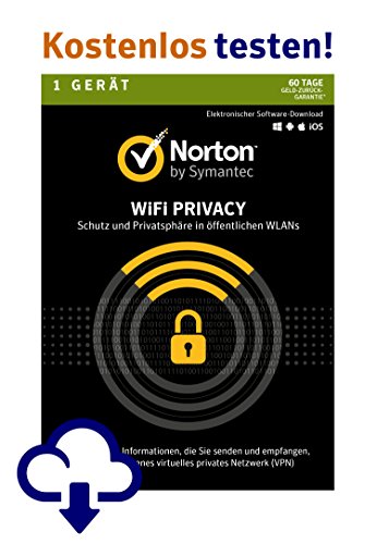 Norton Wi-Fi Privacy | 1 Gerät | PC/Mac/Android | Monatliches Abonnement von Symantec