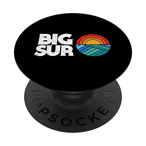 Vintage Big Sur California Surf Design Retro Surfing - PopSockets Ausziehbarer Sockel und Griff für Smartphones und Tablets von Symbiosis Supply Co.