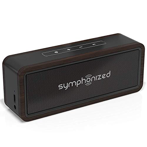 Symphonized NXT 2.0 Bluetooth Wireless Tragbare Lautsprecher Dual-Driver Audio Player Inklusive AUX-Kabel für Nutzung mit Kabel Universelle Kompatibilität (Schwarz) von Symphonized