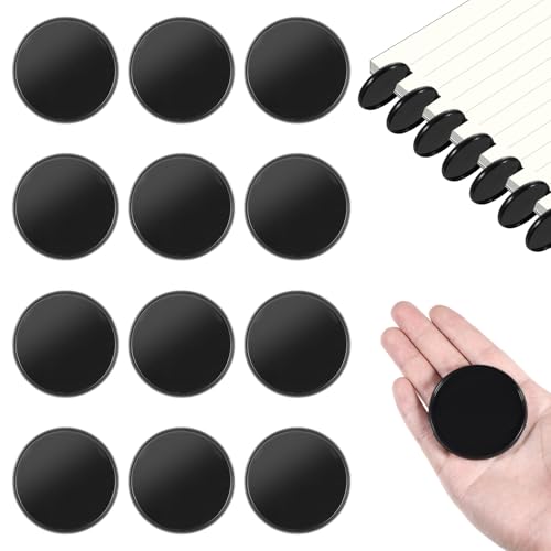 12 Stück Discbound Erweiterungsscheiben und Binderinge, 5,1 cm, schwarz, Kunststoff, Binderinge, Buchbindungsscheiben, Binder-Zubehör für DIY-Notizbücher und Planer, Scrapbooking-Zubehör 12 Stück Discbound Erweiterungsscheiben und Binderinge, 5,1 cm, schwarz, Kunststoff, Binderinge, Buchbindungsscheiben, Binder-Zubehör für DIY-Notizbücher und Planer, Scrapbooking-Zubehör von SynHHergyx