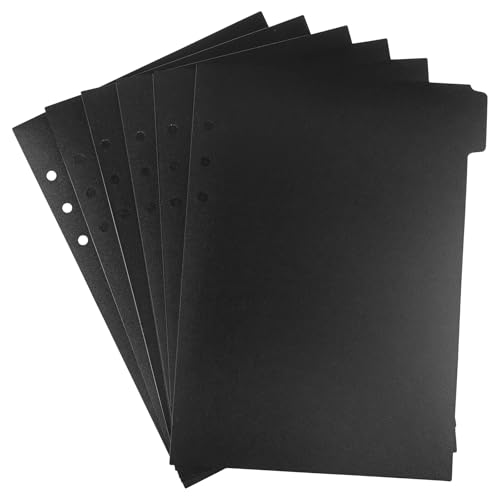 Trennblätter mit 6 Registern, A5, stabile Kunststoff-Trennblätter, 6-Ringbuch-Trennblätter, stabiles Briefformat, Seitenteiler, Notizbücher, Einlagen für Schule, Büro Trennblätter mit 6 Registern, A5, stabile Kunststoff-Trennblätter, 6-Ringbuch-Trennblätter, stabiles Briefformat, Seitenteiler, Notizbücher, Einlagen für Schule, Büro von SynHHergyx