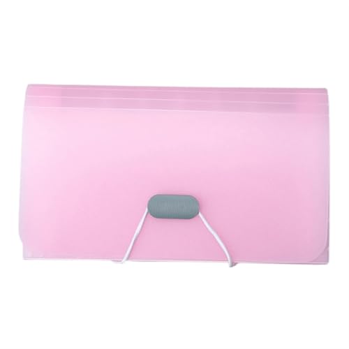 Erweitern Dateiordner A6-Dokumenten-Organizer, Fächermappe, Geldbörse, Orgeltasche, Akkordeontasche, Aktentasche, Rechnungsordner, Schulbüro, Familienordner Dokumentenmappe(Pink) von SynapSYA
