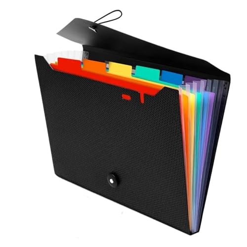 Erweitern Dateiordner Fächermappe mit 13 Fächern, Regenbogenfarben, A4, Letter-Format, Dokumenten-Organizer, tragbarer Akkordeon-Ordner, Schreibtischaufbewahrung for die Schule Dokumentenmappe(Mixed C Erweitern Dateiordner Fächermappe mit 13 Fächern, Regenbogenfarben, A4, Letter-Format, Dokumenten-Organizer, tragbarer Akkordeon-Ordner, Schreibtischaufbewahrung for die Schule Dokumentenmappe(Mixed C von SynapSYA