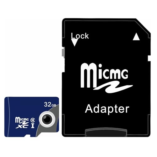32 GB TF-Karte, High-Speed-MicroSD-Speicherkarte, UHS-I U3, V30, Klasse 10, mit Adapter in voller Größe von Syncdeck