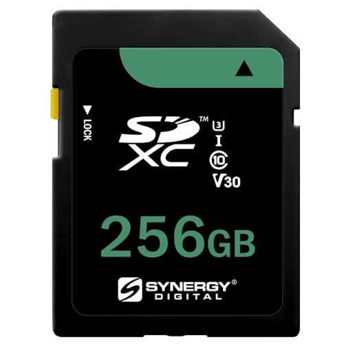 Synergy Digital SDXC UHS-I Kamera-Speicherkarte, 256 GB, kompatibel mit OM System Tough TG-7 Digitalkamera, Klasse 10, U3, 100 MB/s, 300 Serie von Synergy Digital