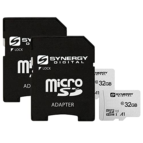 Synergy Digital UHS-I MicroSDHC-Speicherkarten, Klasse 10, U1, 100 MB/s, 300 Serie, 32 GB, 2 Stück von Synergy Digital