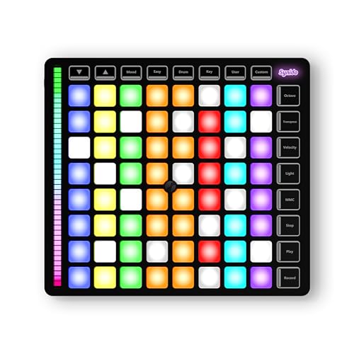 Synido TempoPAD Z-1 MIDI Pad Beat Maker Maschine mit 64 anschlagsempfindlichen RGB-Pads, tragbarer MIDI-Controller 8 x 8 Hintergrundbeleuchtung, Schlagmaschine mit einfachem Modus für Synido TempoPAD Z-1 MIDI Pad Beat Maker Maschine mit 64 anschlagsempfindlichen RGB-Pads, tragbarer MIDI-Controller 8 x 8 Hintergrundbeleuchtung, Schlagmaschine mit einfachem Modus für von Synido