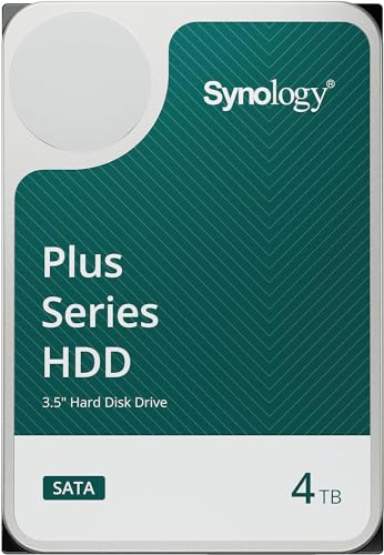 SYNOLOGY 4 TB HAT3300 HDD – 1 Million Stunden MTBF, 180 TB/Jahr Arbeitslast, 5400 PRM von Synology