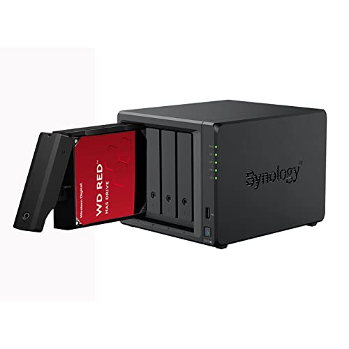 SYNOLOGY DS423+ 2GB NAS 56TB (4X 14TB) WD Red+, montiert und getestet mit SE DSM installiert von Synology
