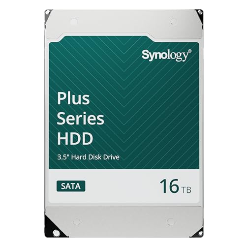 Synology, HAT3310, 16 TB, 3,5 Zoll SATA Home User HDD, MTBF 1,2 Millionen Stunden von Synology
