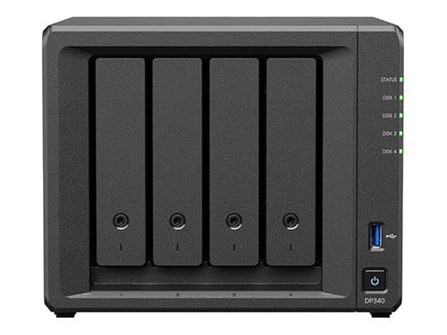 Synology DP340 ActiveProtect-Gerät, 4x8TB HDD + 2x400GB SSD Speicher, 16GB RAM, AMD R1600, bis zu 10GbE RJ45 Synology DP340 ActiveProtect-Gerät, 4x8TB HDD + 2x400GB SSD Speicher, 16GB RAM, AMD R1600, bis zu 10GbE RJ45 von Synology