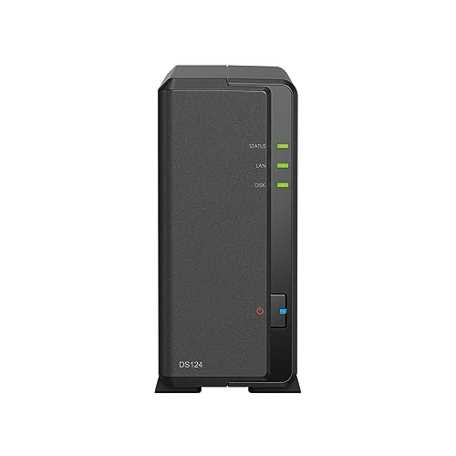 Synology DS124 1-Bay Diskstation NAS (Realtek RTD1619B 4-Core 1.7 GHz 1GB DDR4 RAM 1xRJ-45 1GbE LAN-Port) 2 TB Bundle mit 1 x 2 TB Seagate IronWolf NAS HDD (ST2000VN003) von Synology