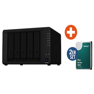 Synology DS1522+ NAS System 5-Bay 8 TB inkl. 2x 4 TB Synology HDD HAT3300-4T Synology DS1522+ NAS System 5-Bay 8 TB inkl. 2x 4 TB Synology HDD HAT3300-4T von Synology