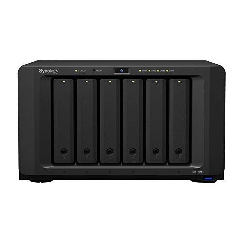 Synology DS1621+ 96 TB 6 Bay Desktop NAS-Lösung, installiert mit 6 x 16 TB Synology HAT5300 Laufwerken von Synology