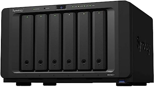 Synology DS1621+ Desktop-NAS-Lösung mit 6 Einschüben (72 TB) mit 6 Seagate HAT3300 Laufwerken mit 12 TB von Synology