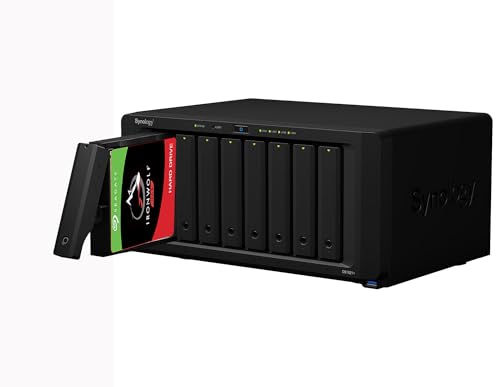 Synology DS1821+ 4 GB NAS 48 TB (8 x 6 TB) IronWolf, montiert und getestet mit SE DSM installiert von Synology