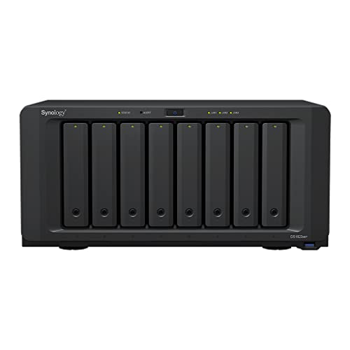 Synology DS1823xs+ 8-Bay Diskstation NAS (AMD Ryzen V1780B 4-core 3.35 (Basis) / 3.6 (Turbo) GHz 8GB Ram 1xRJ-45 10GbE LAN-Port 2X RJ-45) Bundle mit 8X 4 WD Red Plus von Synology