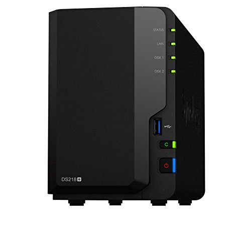 Synology DS218+ 20TB 2 Bay NAS Lösung | Eingerichtet mit 2 x 10TB Seagate IrownWolf Fährt von Synology