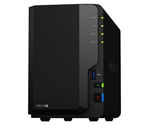 Synology DS218 + 8TB (2 x 4TB WD RED) 2 Bay Desktop-NAS-Einheit von Synology