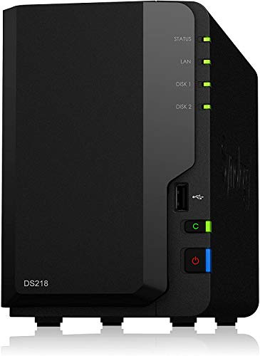 Synology DS218 NAS 6To (2X 3To) WD REDSynology DS218 NAS 6To (2X 3To) WD RED, DS218/2G/6T-WDRED, Schwarz von Synology