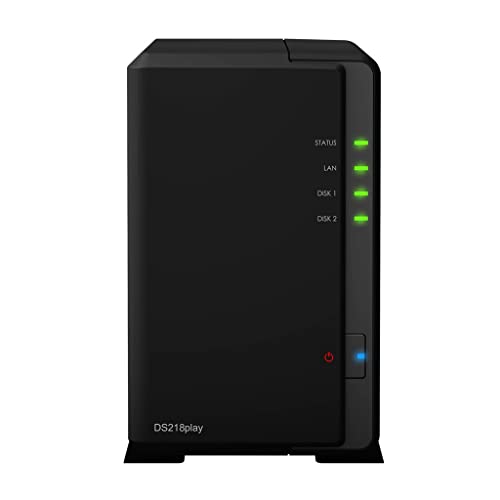 Synology DS218PLAY 24TB 2 Bay NAS Lösung | Eingerichtet mit 2 x 12TB Seagate IrownWolf Fährt Synology DS218PLAY 24TB 2 Bay NAS Lösung | Eingerichtet mit 2 x 12TB Seagate IrownWolf Fährt von Synology
