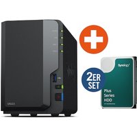 Synology DS223 NAS System 2-Bay 16 TB inkl. 2x 8 TB Synology HDD HAT3310-8T von Synology