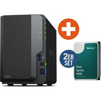 Synology DS223 NAS System 2-Bay 24 TB inkl. 2x 12 TB Synology HDD HAT3310-12T von Synology
