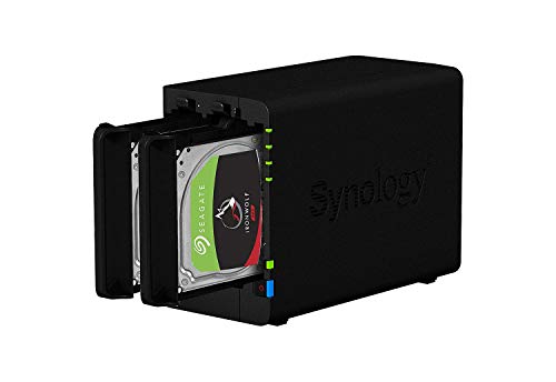 Synology DS224+ 6 GB Syno NAS 4 TB (2 x 2 TB) Seagate IronWolf, montiert und getestet mit SE DSM installiert von Synology