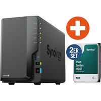 Synology DS224+ NAS System 2-Bay 12 TB inkl. 2x 6 TB Synology HDD HAT3300-6T von Synology