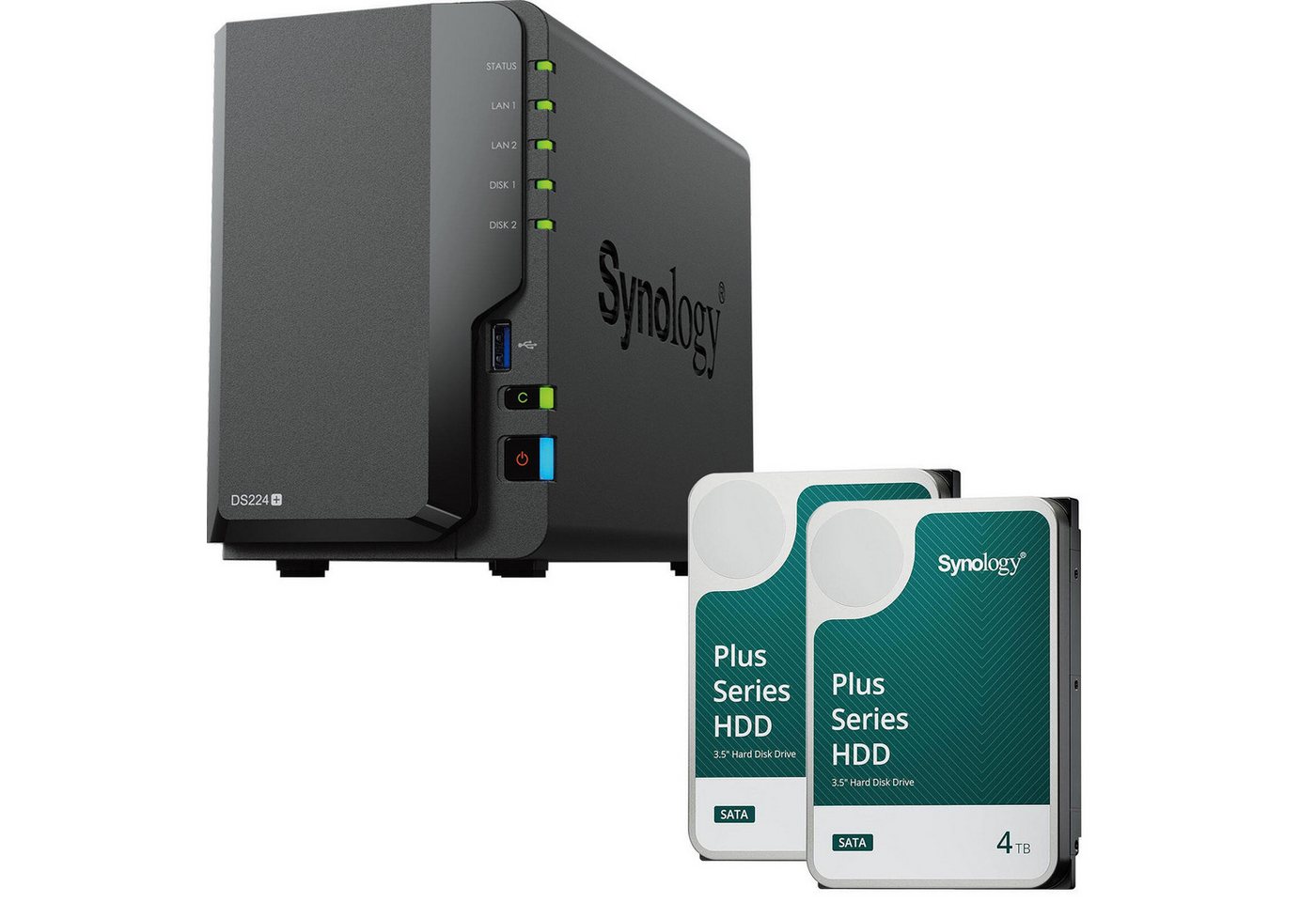 Synology DS224+ & HAT3300-4T PC-Arbeitsspeicher Synology DS224+ & HAT3300-4T PC-Arbeitsspeicher von Synology