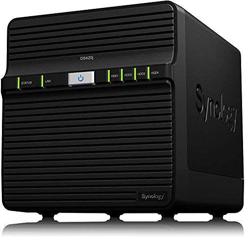 Synology DS420j 40 TB 4 Bay Desktop NAS-Lösung | Installiert mit 4 x 10 TB Western Digital Red Drives von Synology