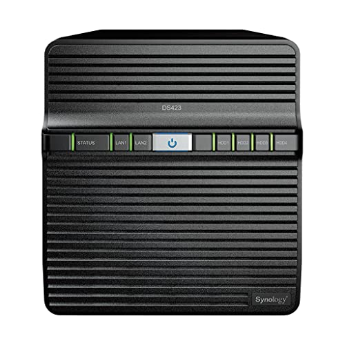 Synology DS423 32 TB 4 Bay Desktop NAS Lösung installiert mit 4 x 8 TB HAT5300 Laufwerken von Synology