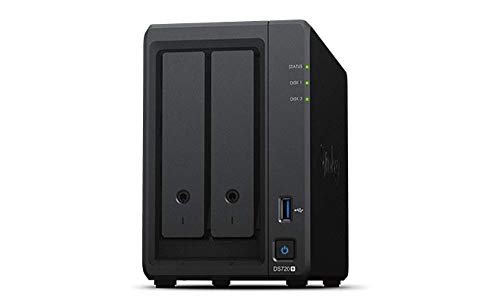 Synology DS720+ 2-Bay Diskstation NAS (Intel Celeron J4125 2GB Ram 2xRJ-45 1GbE LAN-Port) Bundle mit 2 x 8TB Seagate IronWolf HDD (ST8000VN004-3CP101) von Synology